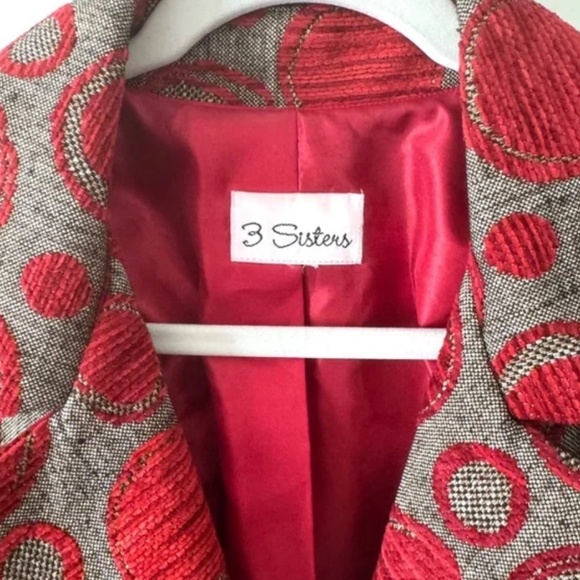3 Sisters Geometric Pattern Jacket - Picture 3 of 9